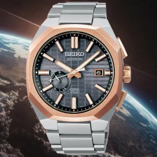 【SEIKO 精工】Astron系列 GPS 鈦金屬 薄型衛星電波腕錶(SSJ014J1/3X62-0AA0K 八角造型)