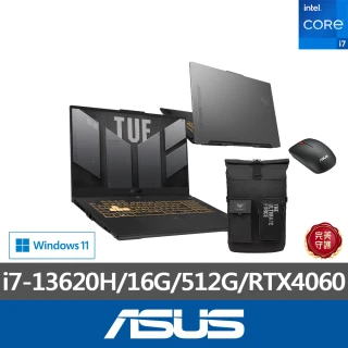 ASUS 華碩ASUS 後背包/滑鼠組★ 17.3吋i7 RTX4060電競筆電(TUF Gaming FX707VV/i7-13620H/16G/512G SSD)