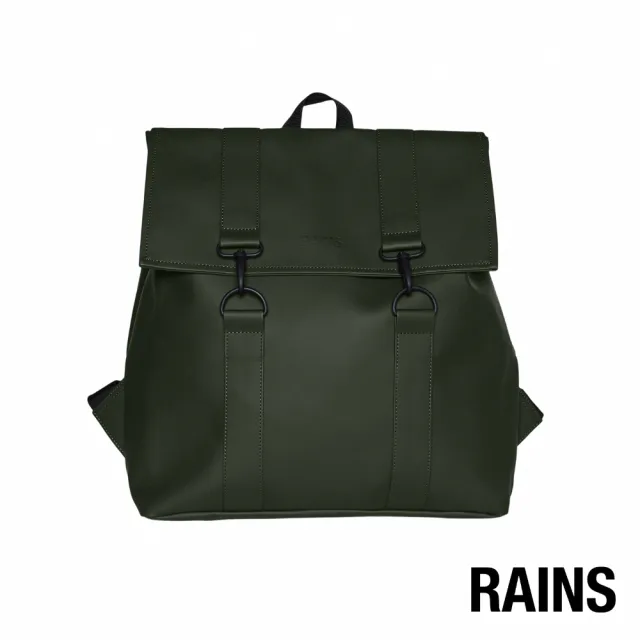【RAINS官方直營】Msn Bag 經典防水MSN雙扣環後背包(2色任選)