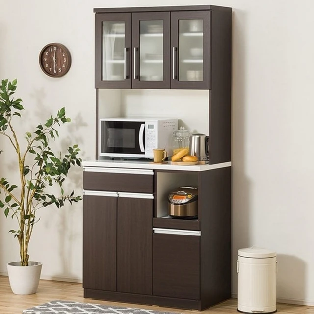 NITORI 宜得利家居NITORI 宜得利家居 ◎組合式櫥櫃 RESUME 90TG-H TH-R DBR(組合式櫥櫃 櫥櫃 RESUME)