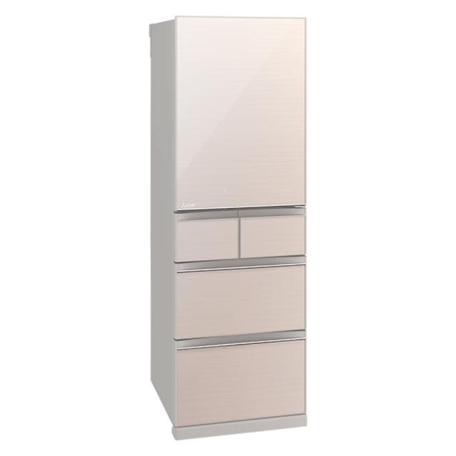 【MITSUBISHI 三菱】455L日製玻璃鏡面變頻右開五門冰箱(MR-B46F-F-C 水晶杏)