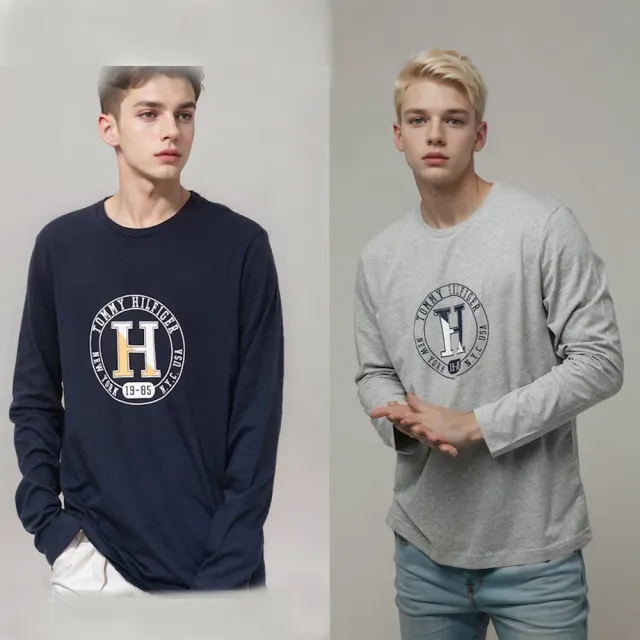 【Tommy Hilfiger】湯米 經典多款多色 串標 大金LOGO 薄長袖(平輸品)