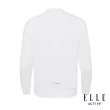 【ELLE ACTIVE】女款 休閒圓領長袖T恤-白色(EA24S2W1701#90)