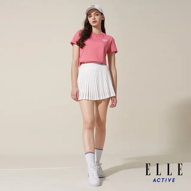 【ELLE ACTIVE】女款 圓領短袖T恤-粉色(EA24M2W1602#72)