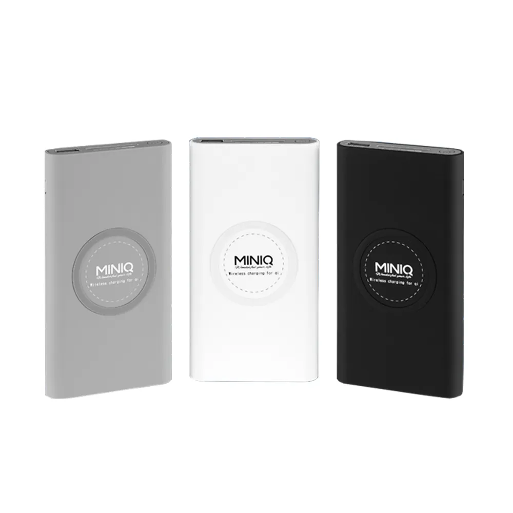 【MINIQ】12000 輕薄簡約風 Qi無線充電行動電源(台灣製造)