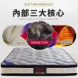 【LooCa】石墨烯+乳膠+護脊2.4mm獨立筒床墊(雙人5尺-送保潔墊)