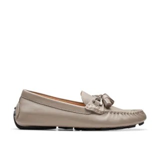 【Clarks】女鞋 Quilto Step 柔軟舒適真皮樂福鞋 莫卡辛鞋(CLF78143C)