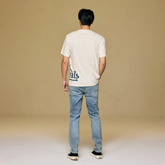 【Lee】男裝 短袖T恤 / 水柔棉 側邊三角LOGO 共2色 舒適版型(LB402015173 / LB402070179)