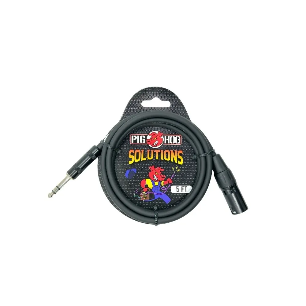 【PIGHOG】6.3mm 轉 XLR 監聽喇叭線／導線 Cable／5英尺(原廠公司貨 終身免費保固 品質保證)