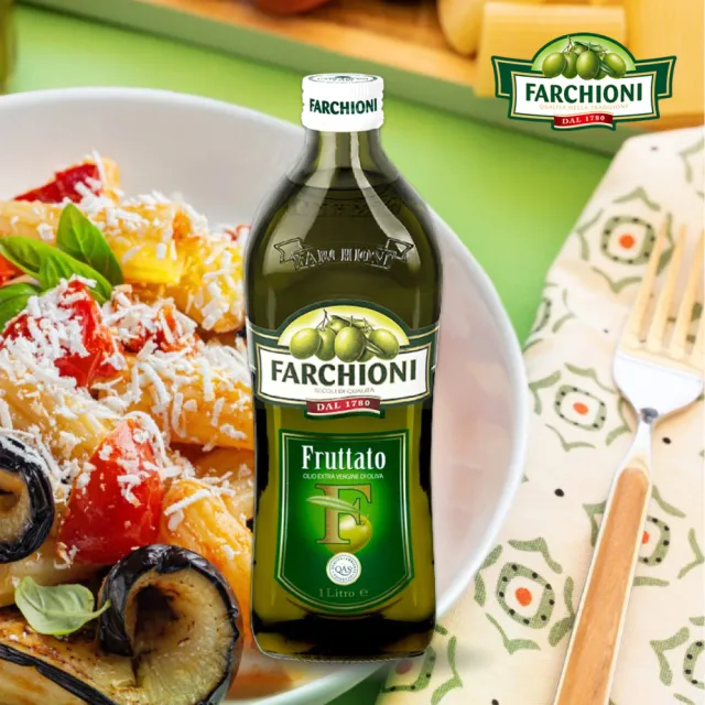 【法奇歐尼】義大利經典果香特級冷壓初榨橄欖油1000ml(大果瓶)