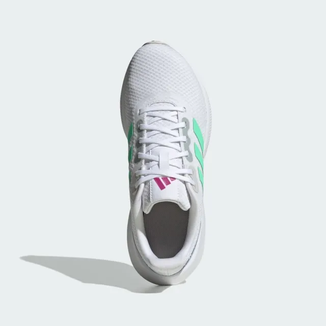 【adidas 愛迪達】Runfalcon 3.0 W 女 慢跑鞋 運動 休閒 跑鞋 透氣 緩震 基本款 白綠(HP7561)