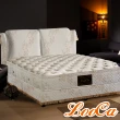 【LooCa】法式皇妃乳膠獨立筒床墊(加大6尺-贈石墨烯枕x2+保潔墊)