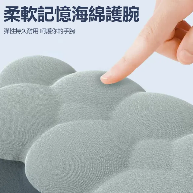 【Nil】漸變雲朵護腕滑鼠墊套裝 記憶棉矽膠鍵盤手腕托 防水透氣手腕墊(護手托 護腕托)