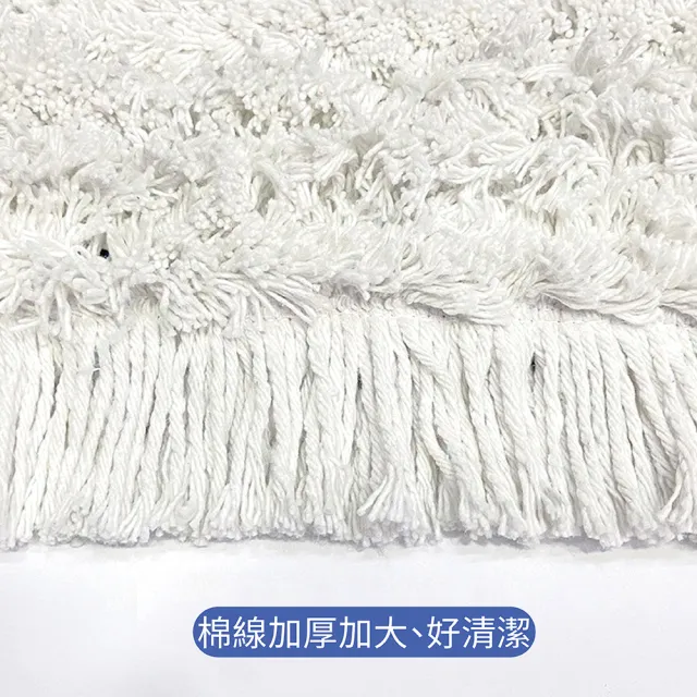 【CATIS】60cm替換拖布 無包含桿子(乾溼兩用 懶人寬平拖 超大平板輕鬆清潔 單買拖布)