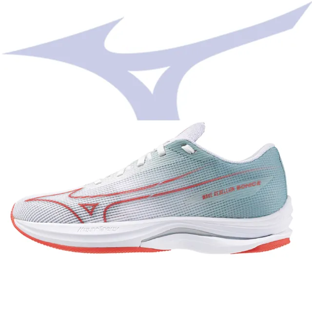 【MIZUNO 美津濃】路跑鞋 一起運動 女運動鞋 WAVE REBELLION SONIC 2 24SS(J1GD243021)