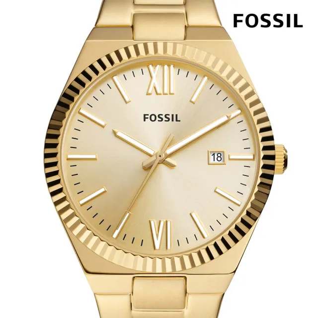 【FOSSIL 官方旗艦館】Scarlette系列 簡約質感女錶 不鏽鋼錶帶指針手錶 38MM(多色可選)