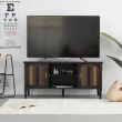 【IDEA】復古拼接舊刷式3格木質電視櫃(電視桌 客廳櫃 收納櫃)