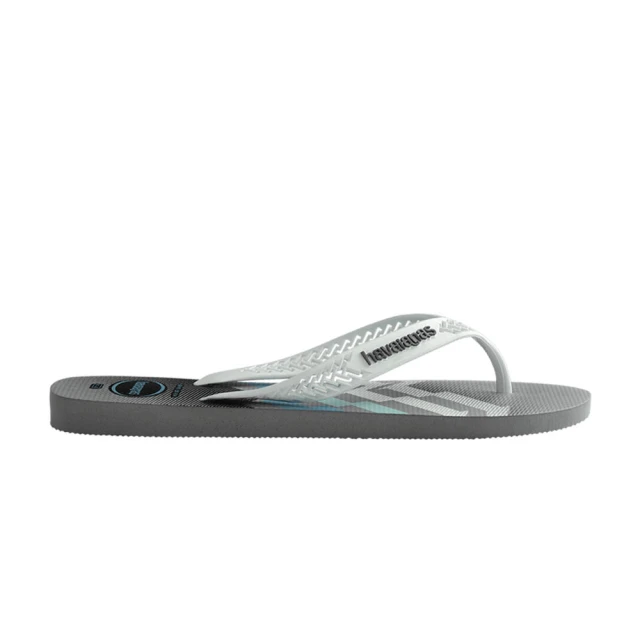 havaianas 哈瓦仕 Power Light 男鞋 灰藍色 幾何 透氣鞋帶 夾腳 人字拖 拖鞋 4146929-5178M