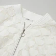 【OUWEY 歐薇】愛心縷空刺繡蕾絲棒球外套(白色；S-L；3242324035)