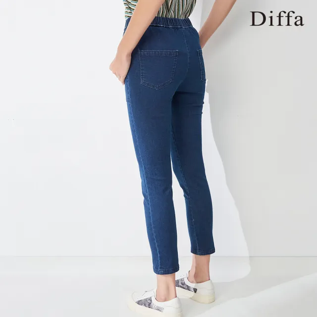 【Diffa】時尚美型牛仔內搭褲-女(丹寧)