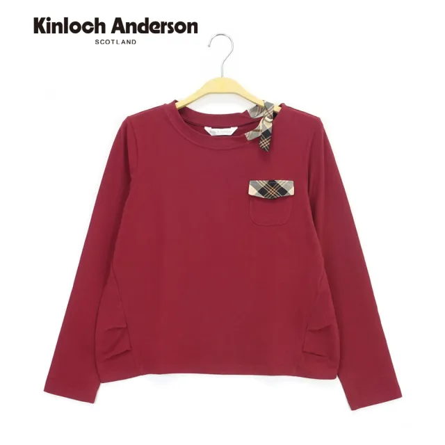 【Kinloch Anderson】圓領格紋吊帶棉質上衣 金安德森女裝(KA0773011)
