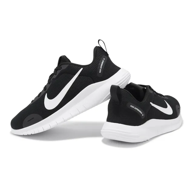 【NIKE 耐吉】慢跑鞋 Wmns Flex Experience RN 12 女鞋 男鞋 黑 白 緩震 入門款 運動鞋(DV0746-004)