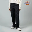 【Dickies】女款黑色經典斜紋材質雙膝設計舒適長褲｜DK012997BLK