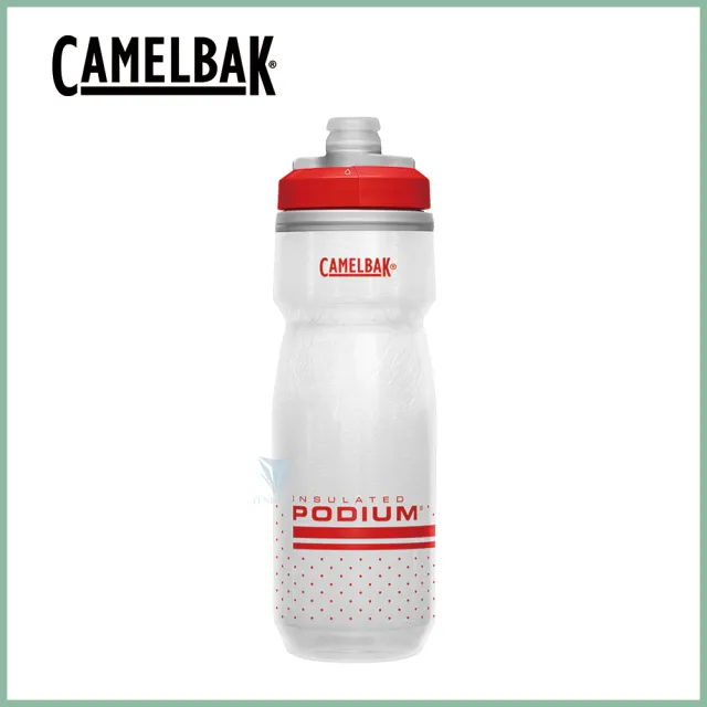 【CAMELBAK】620ml Podium Chill 保冷噴射水瓶(Camelbak / 雙倍保冷 / 自行車水壺)