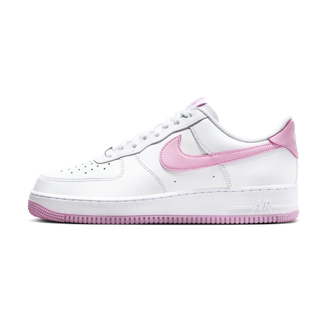 NIKE 耐吉 Air Force 1 07 男鞋 白粉紅色