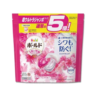 【日本P&G】酵素強洗淨去污消臭洗衣凝膠囊球55顆/牡丹花香-粉紅袋(亮白洗衣機筒槽防霉持香柔順)