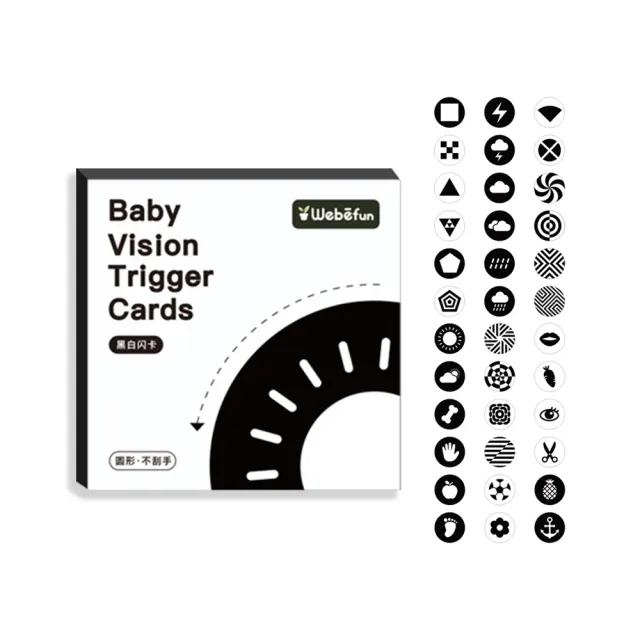 【JoyNa】3盒54片 新生兒視覺卡 寶寶黑白卡 彩色圖卡 啟發玩具 視力測驗(防撥水.雙面圖案.耐髒污)