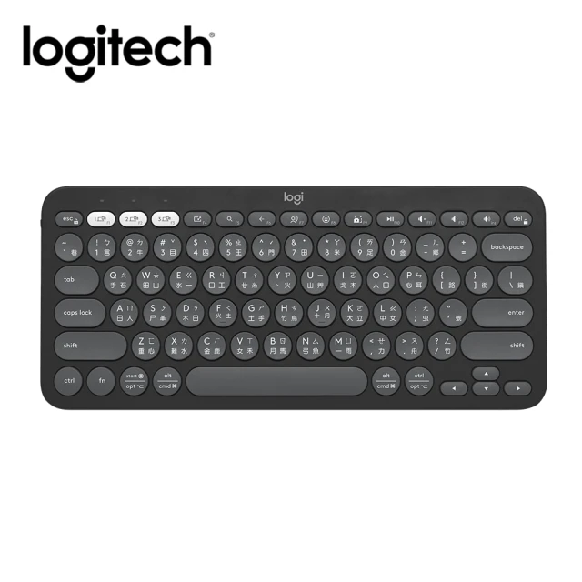 Logitech 羅技 K380S 跨平台藍牙鍵盤 石墨灰