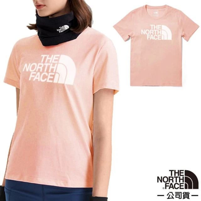 The North Face 女 FlashDry吸濕透氣短袖圓領T恤_亞洲版型/休閒衫.運動上衣(7QUJ-UBF 夕沙粉)