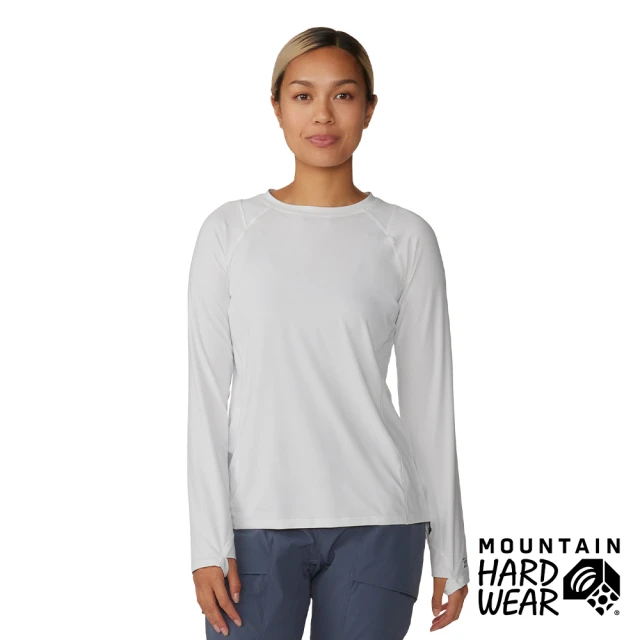 Mountain Hardwear Crater Lake Long Sleeve Crew Women 防曬長袖排汗衣 女款 霧堤白 #1982721