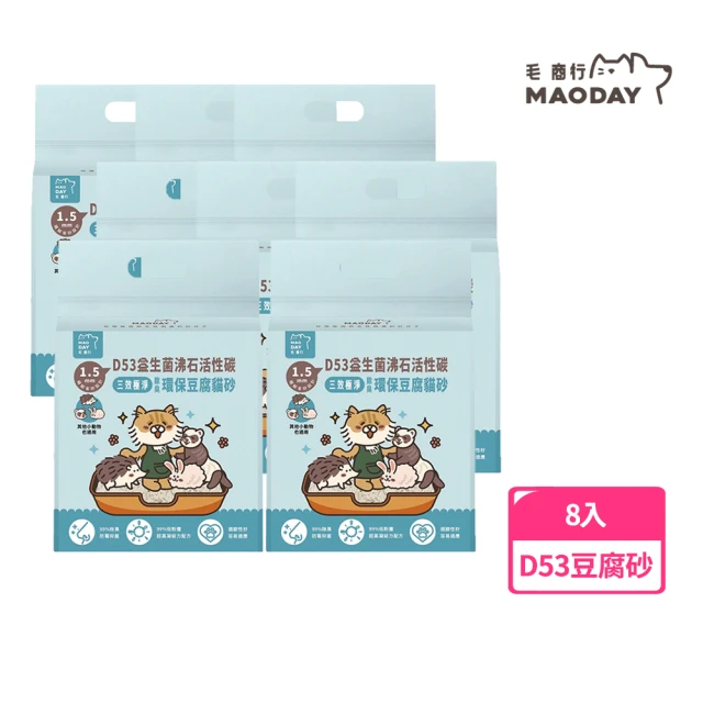 MAODAY 毛商行 D51除臭環保豆腐砂2.5KG/6L 