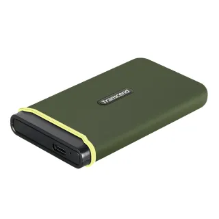 【Transcend 創見】ESD380C 2TB USB3.2/Type C 雙介面外接SSD固態硬碟-橄欖綠(TS2TESD380C)