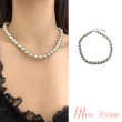 【MISS KOREA】灰色項鍊 珍珠項鍊/韓國設計經典輕奢百搭灰色珍珠項鍊(5款任選)