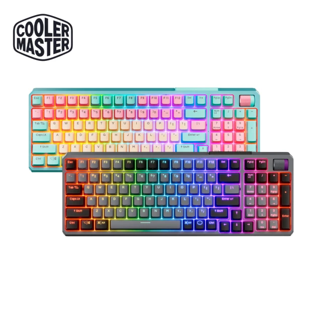 CoolerMasterCoolerMaster MK770 RGB無線三模機械式鍵盤(紅軸/白軸、馬卡龍色/黑灰色)