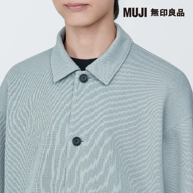 【MUJI 無印良品】男二重織襯衫式開襟衫(共4色)