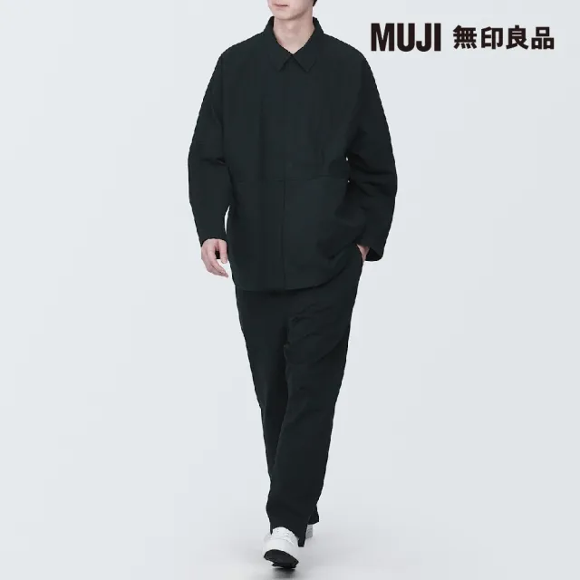 【MUJI 無印良品】MUJI Labo不易燃直筒褲(黑色)