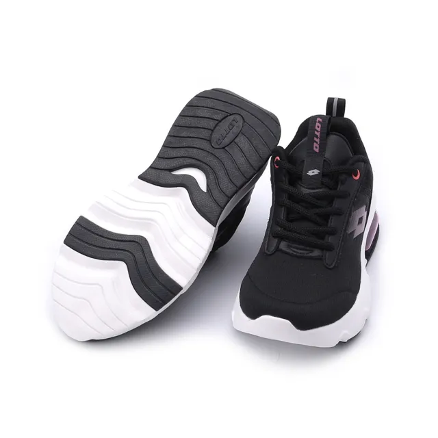 【LOTTO】ARIA” LITE 氣墊跑鞋 黑 女鞋 LT9060