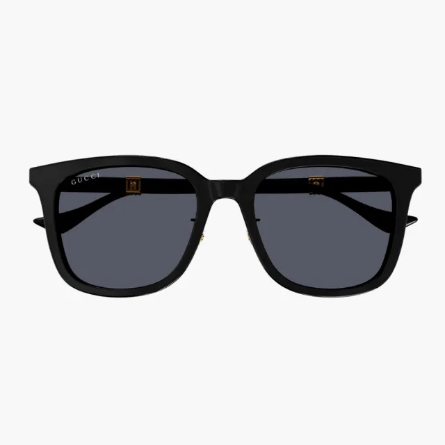 【GUCCI 古馳】方形膠框太陽眼鏡(GG1498SK-001 WEB系列)