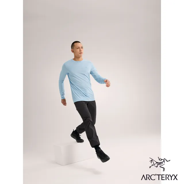 【Arcteryx 始祖鳥官方直營】男 Ionia 長袖羊毛T恤(深天藍)