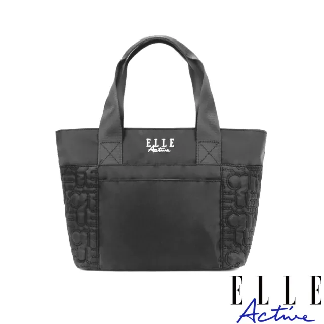 【ELLE active】繁花世界系列-手提包/手提袋-黑色