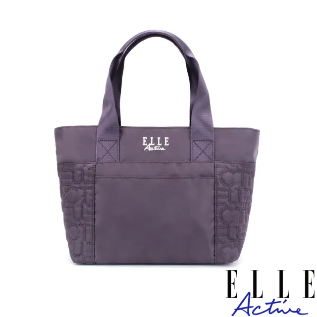 【ELLE active】繁花世界系列-手提包/手提袋-紫色