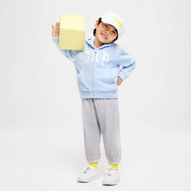 【GAP】幼童裝 Logo連帽外套-淺藍色(890199)