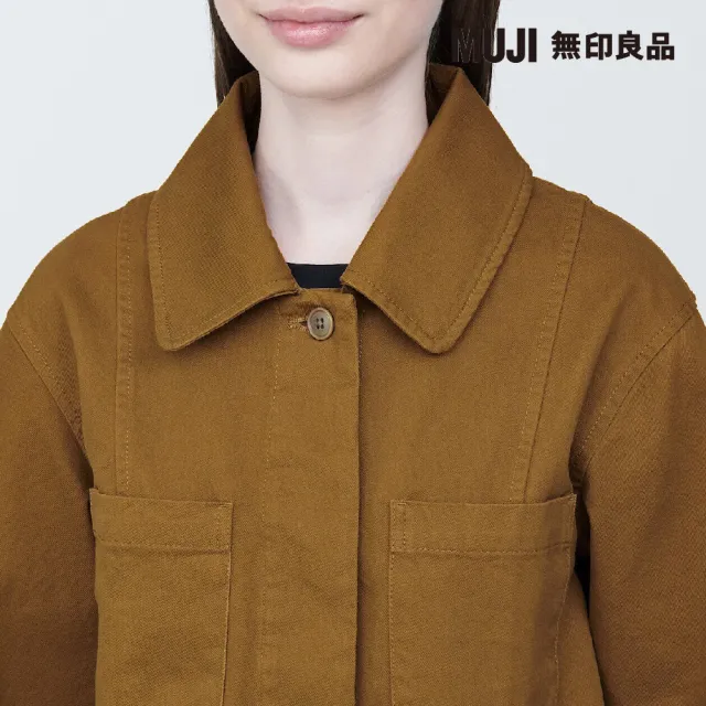 【MUJI 無印良品】女吉貝木棉混襯衫式外套(共2色)