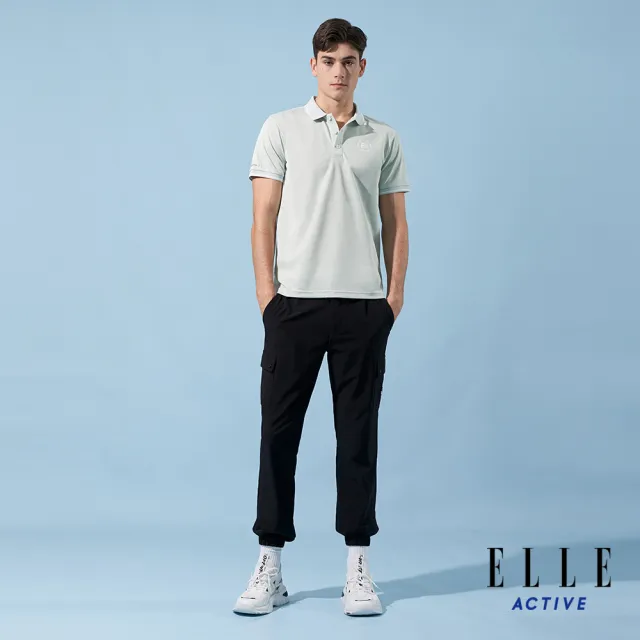 【ELLE ACTIVE】男款 休閒經典短袖POLO衫-淺綠色(EA24M2M1105#41)