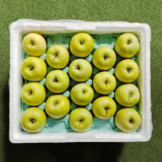 【果樹寶石】日本青森王林蘋果中果36顆x1盒（10KG±10%/盒）（270G±5%/顆）(硬脆多汁、高甜近乎零酸)