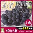 【每日宅鮮】任選$699免運 台灣巨峰葡萄(400g±5% x2盒)